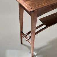 Giraffe console walnut detail