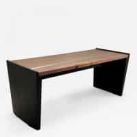 Parenthetical Bench walnut/mahogany