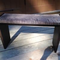 Parenthetical: tiger maple & ebonized cherry